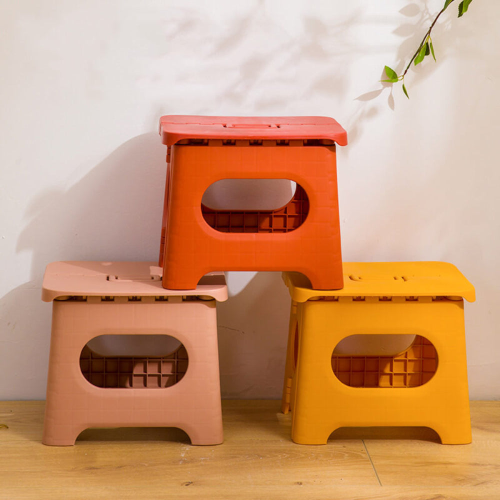 Foldable Step Stool with Handle for Adults and Kids