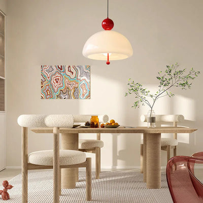 Medieval French Glass Pendant Light – Retro Style