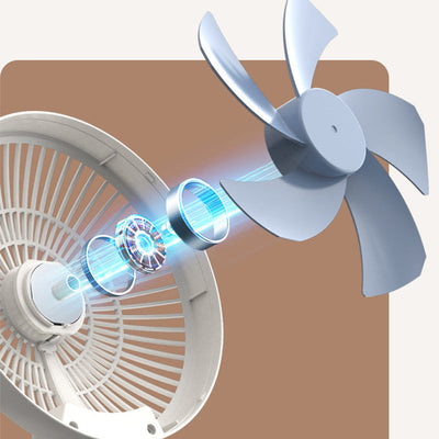 Portable Rechargeable Handheld Fan with Quiet Cooling