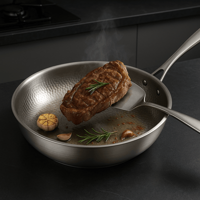 Titan Premium Titanium Non-Coated Pan for All Hobs