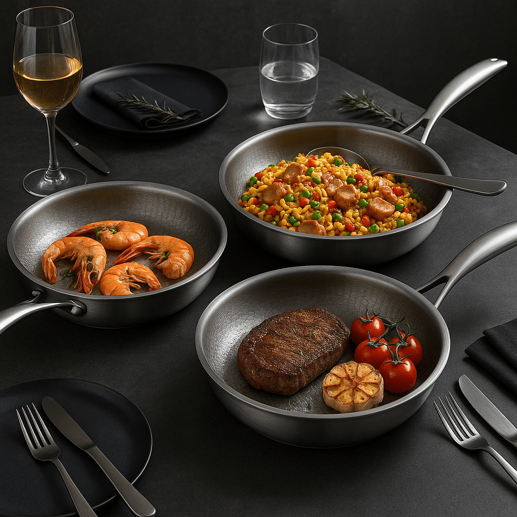 Titan Premium Titanium Non-Coated Pan for All Hobs