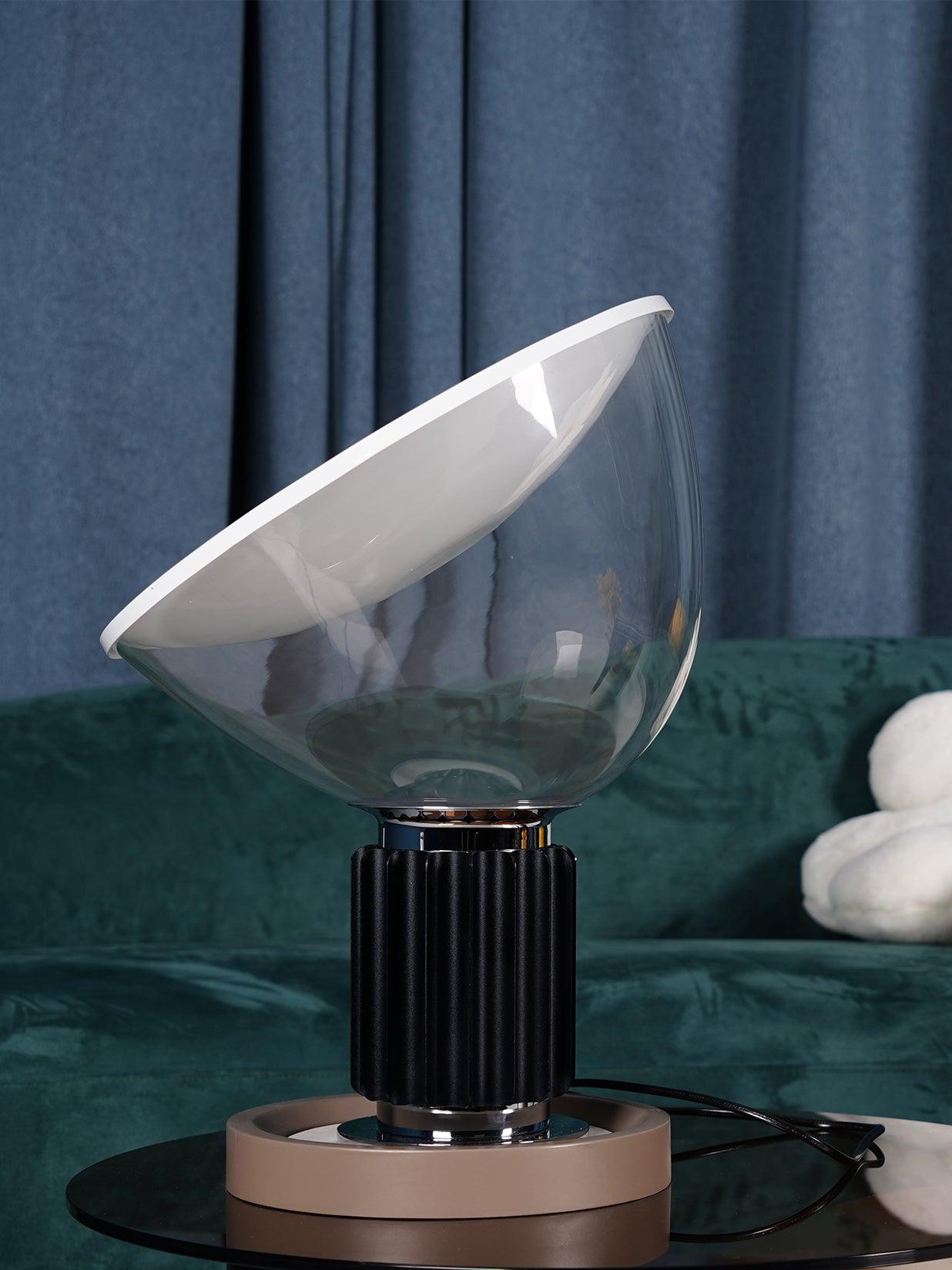 Taccia Style Table Lamp – Adjustable Glass Shade Light