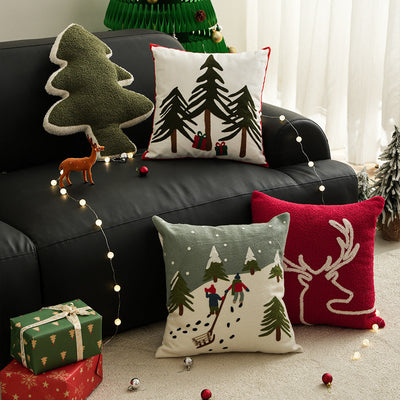 Christmas Snowflake Decorative Pillowcase 45x45 cm