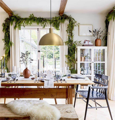 Brass Dome Pendant Light for Kitchen Island