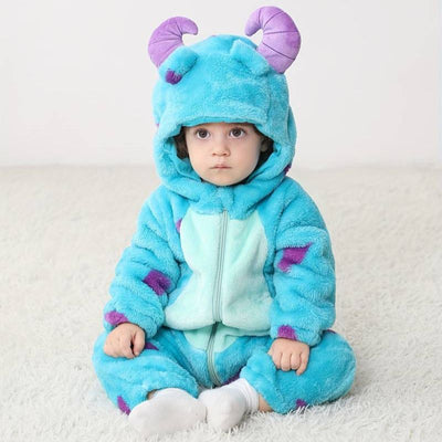 Toddler Animal Jumpsuit | Soft Cotton & Hypoallergenic Fleece Baby Onesie