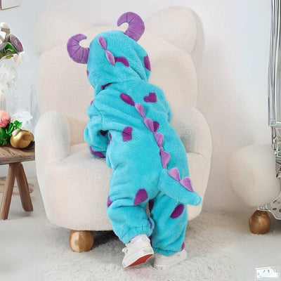 Toddler Animal Jumpsuit | Soft Cotton & Hypoallergenic Fleece Baby Onesie