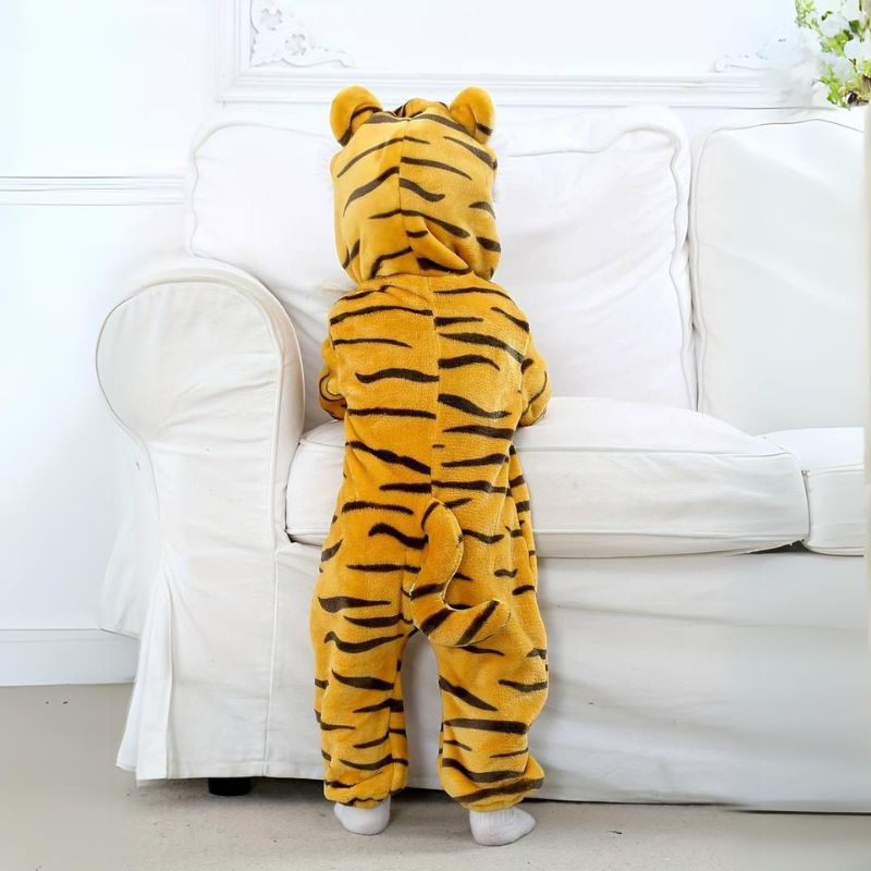 Toddler Animal Jumpsuit | Soft Cotton & Hypoallergenic Fleece Baby Onesie