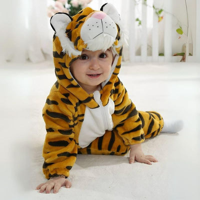 Toddler Animal Jumpsuit | Soft Cotton & Hypoallergenic Fleece Baby Onesie