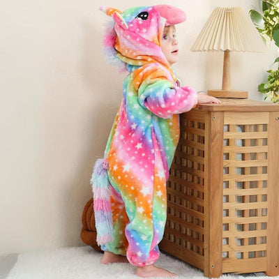 Toddler Animal Jumpsuit | Soft Cotton & Hypoallergenic Fleece Baby Onesie