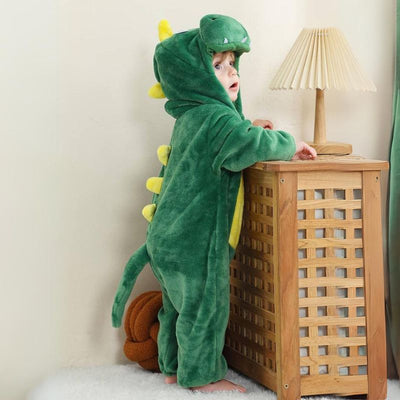 Toddler Animal Jumpsuit | Soft Cotton & Hypoallergenic Fleece Baby Onesie