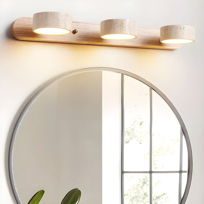 Travertine Stone Dual LED Wall Light Fixture
