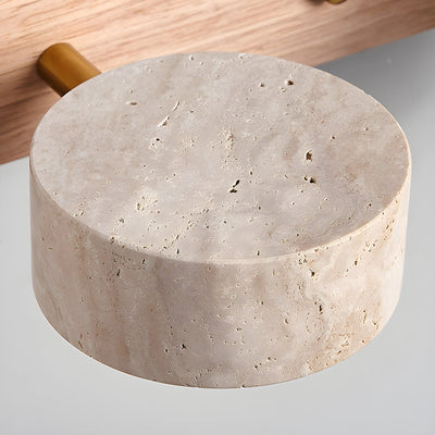 Travertine Stone Dual LED Wall Light Fixture