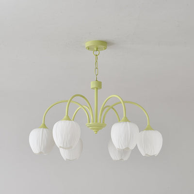 Tulip Matcha LED Chandelier Light Fixture