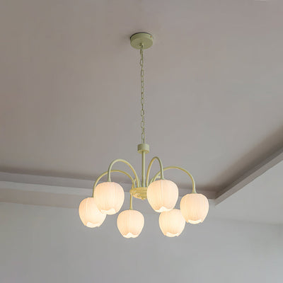 Tulip Matcha LED Chandelier Light Fixture
