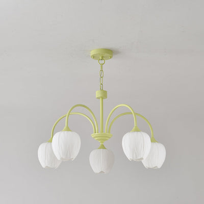 Tulip Matcha LED Chandelier Light Fixture