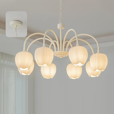 Tulip Matcha LED Chandelier Light Fixture