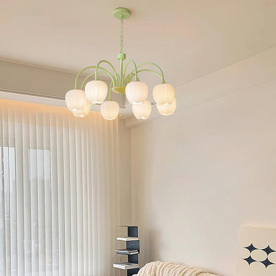 Tulip Matcha LED Chandelier Light Fixture