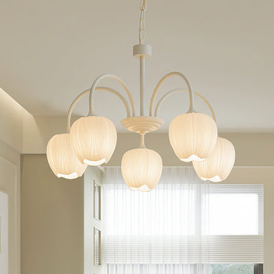Tulip Matcha LED Chandelier Light Fixture