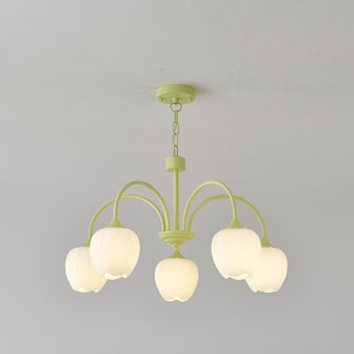 Tulip Matcha LED Chandelier Light Fixture