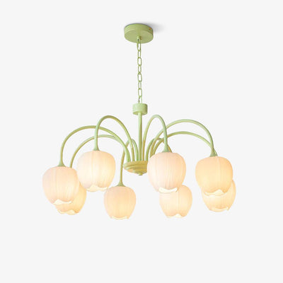 Tulip Matcha LED Chandelier Light Fixture