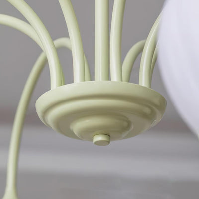 Tulip Matcha LED Chandelier Light Fixture
