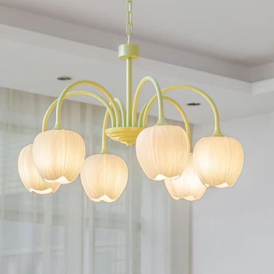 Tulip Matcha LED Chandelier Light Fixture