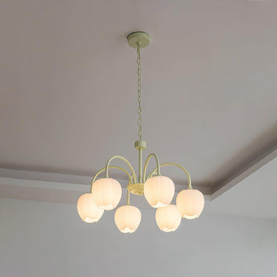Tulip Matcha LED Chandelier Light Fixture