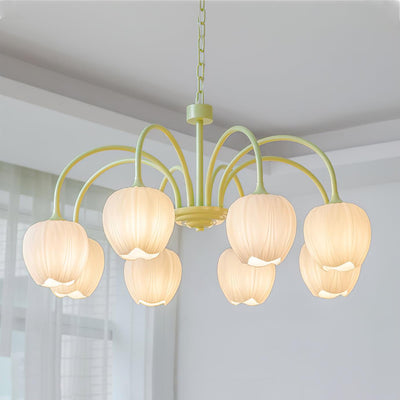 Tulip Matcha LED Chandelier Light Fixture