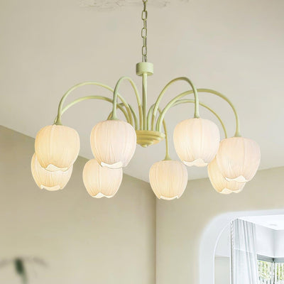 Tulip Matcha LED Chandelier Light Fixture