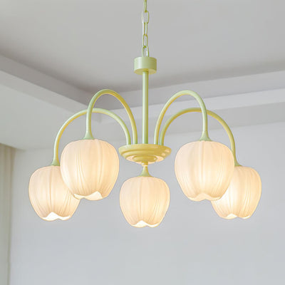 Tulip Matcha LED Chandelier Light Fixture