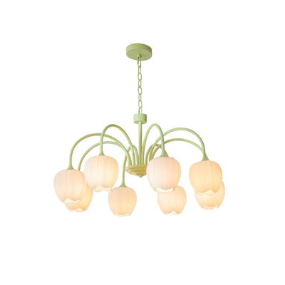 Tulip Matcha LED Chandelier Light Fixture