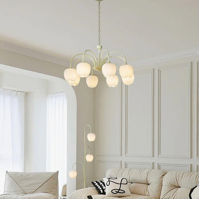 Tulip Matcha LED Chandelier Light Fixture