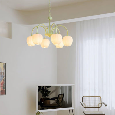 Tulip Matcha LED Chandelier Light Fixture