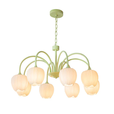 Tulip Matcha LED Chandelier Light Fixture