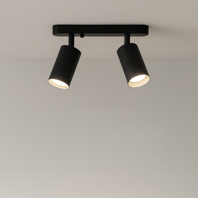 TwinGlow Rotating Ceiling Lamp – Adjustable 2-Head Modern Spotlight