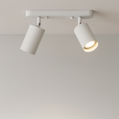 TwinGlow Rotating Ceiling Lamp – Adjustable 2-Head Modern Spotlight