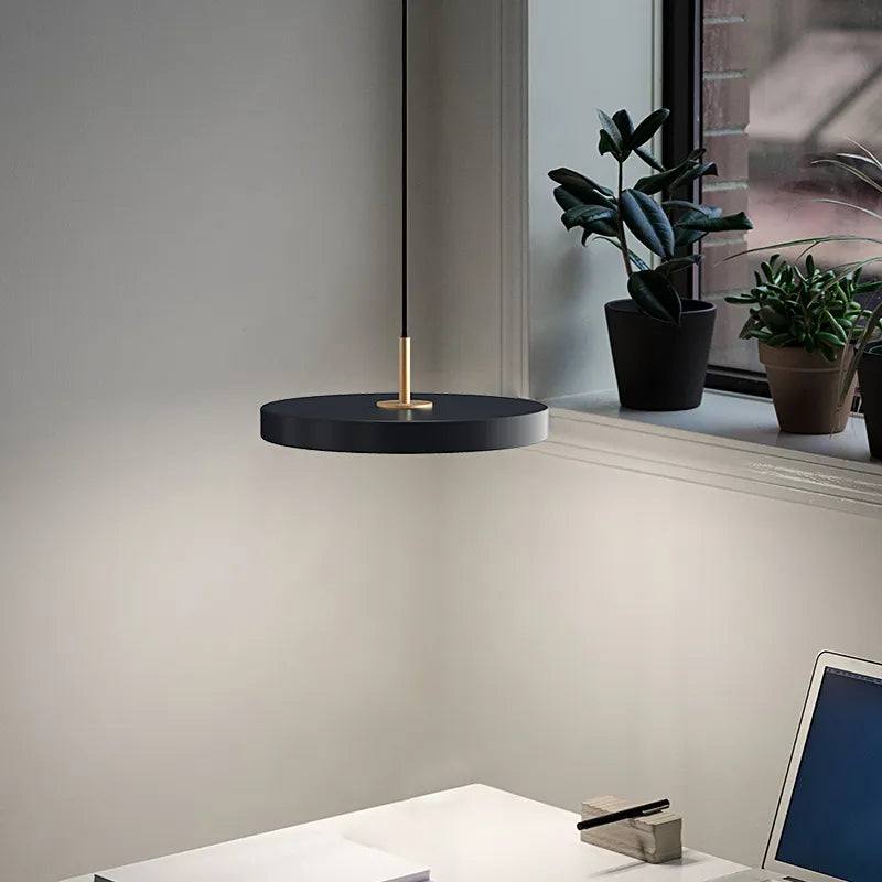 OrbitaGlow Modern UFO LED Pendant Light – Metal Fixture