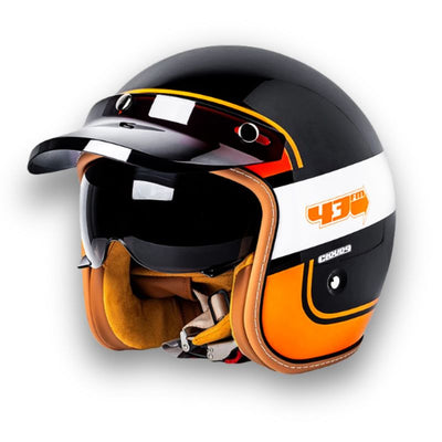 Veloce Heritage Unisex Motorcycle Helmet DOT ECE Certified