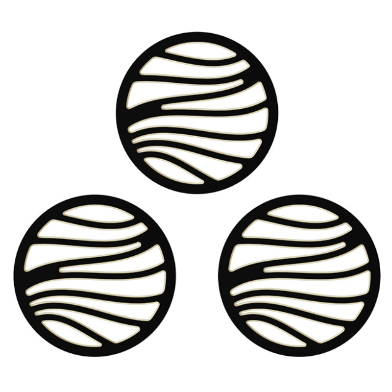 Heat-Resistant Silicone Trivet Coasters – Set of 6