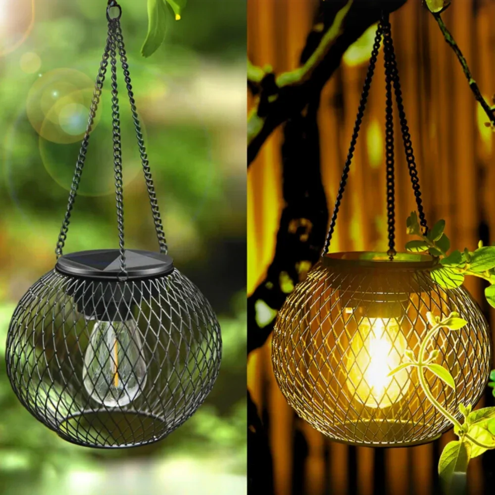Sunny Garden Solar Lantern – Waterproof LED Outdoor Light with Auto Sensor