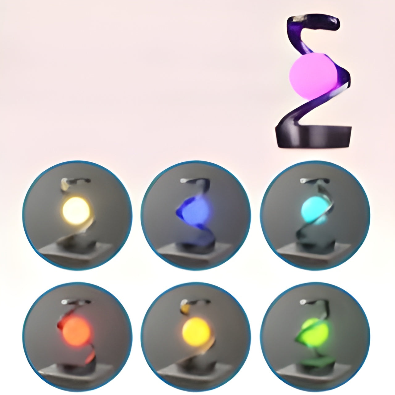 LED Table Lamp with Wireless Charging