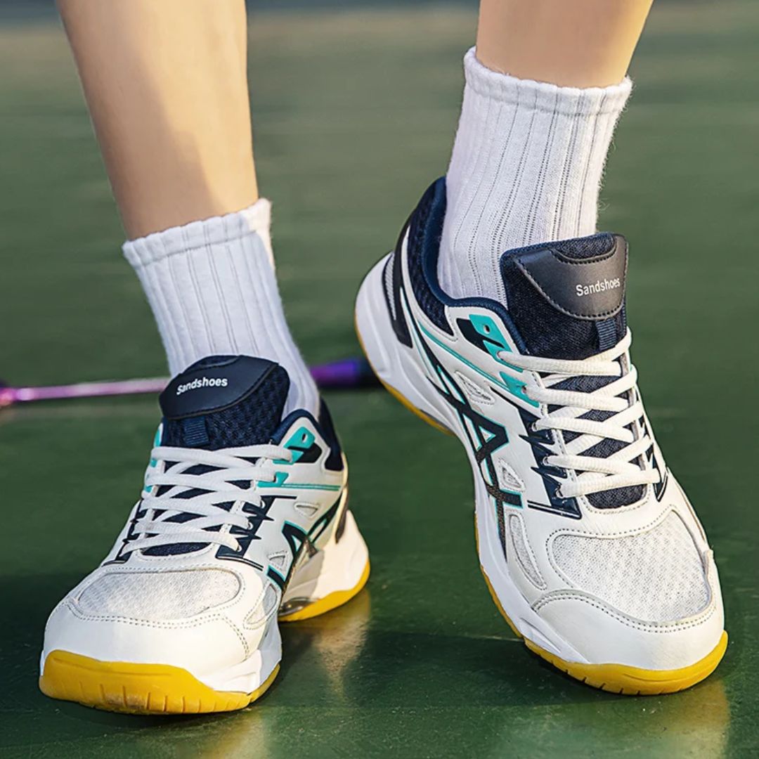 Flexible Shock-Absorbing Badminton Shoes with Grip