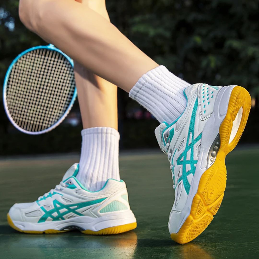Flexible Shock-Absorbing Badminton Shoes with Grip