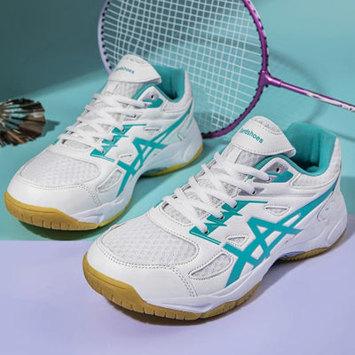 Flexible Shock-Absorbing Badminton Shoes with Grip
