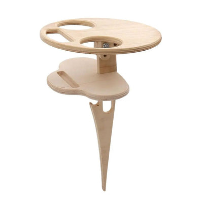 Portable Double-Layer Wine Table for Outdoor Picnics