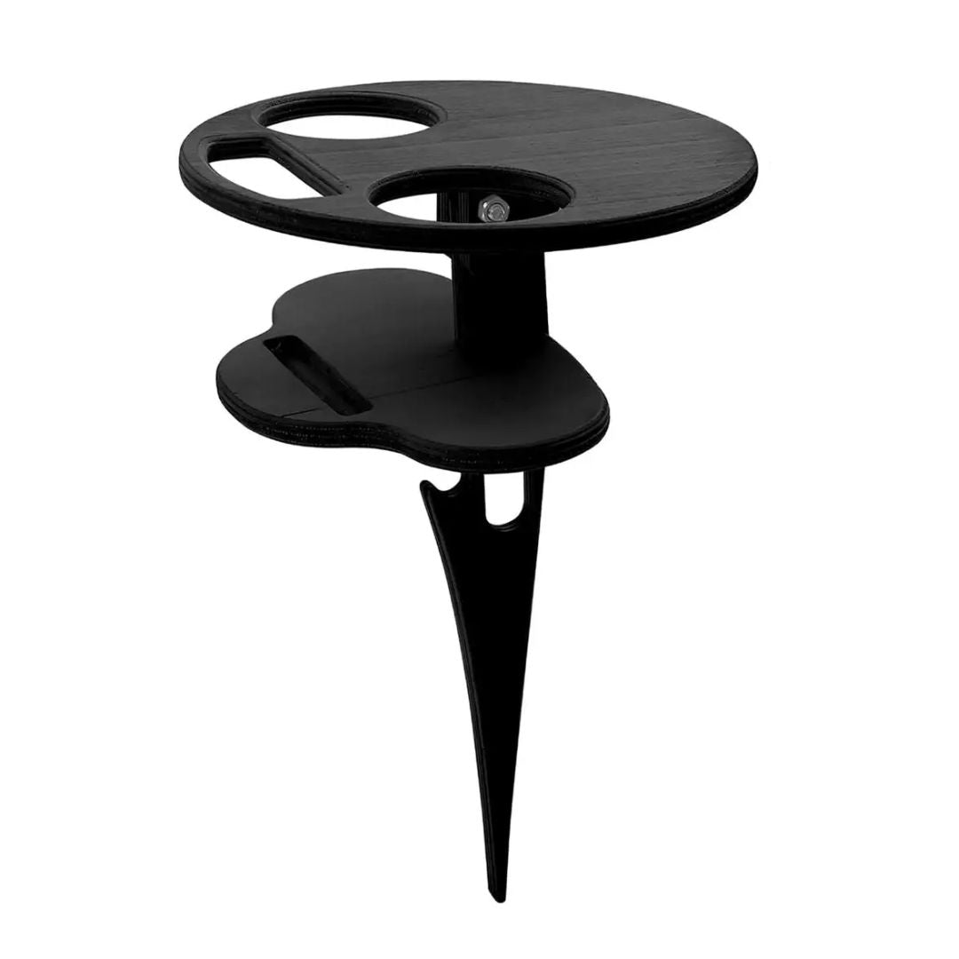 Portable Double-Layer Wine Table for Outdoor Picnics