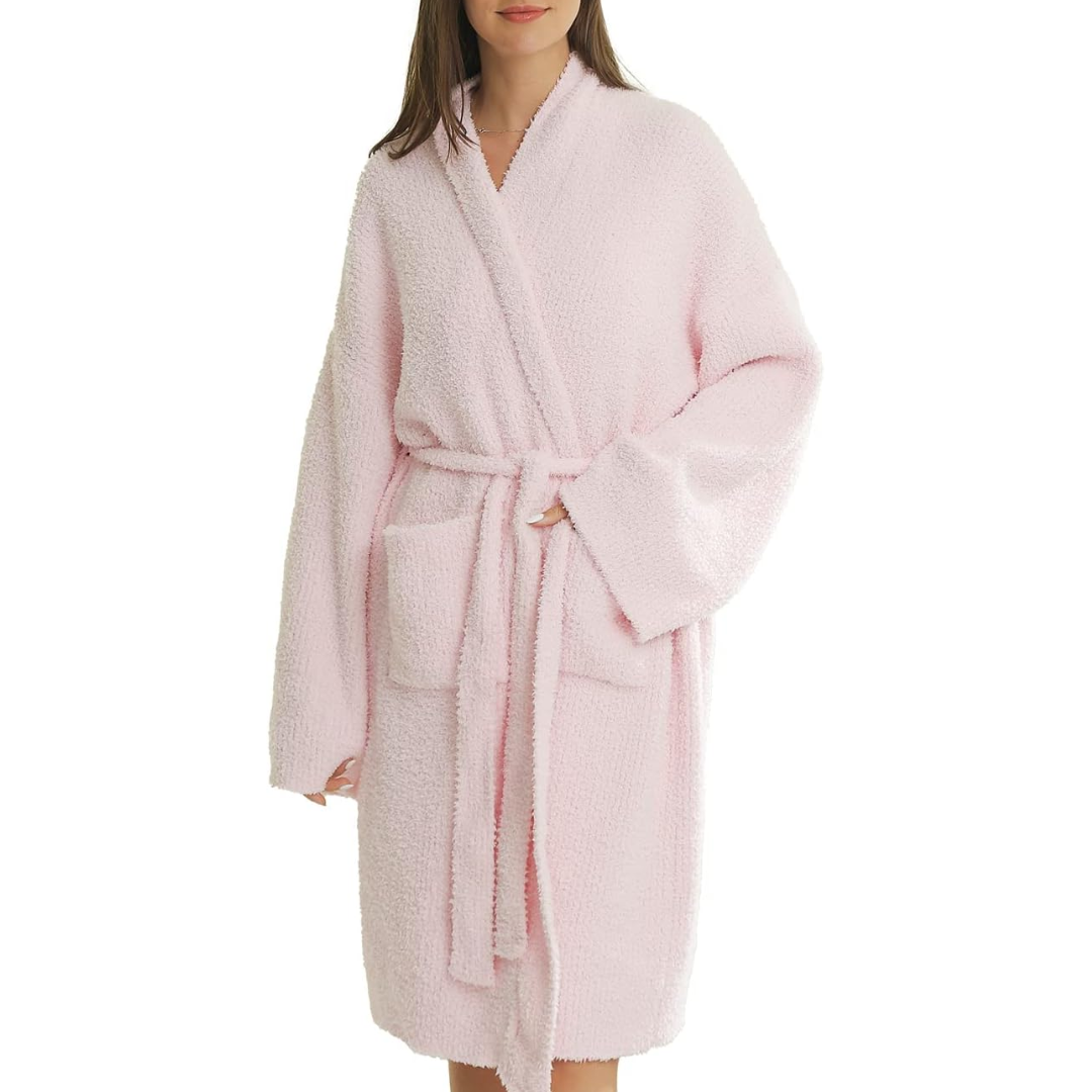 Women’s Leopard Print Spa Bathrobe – Lightweight