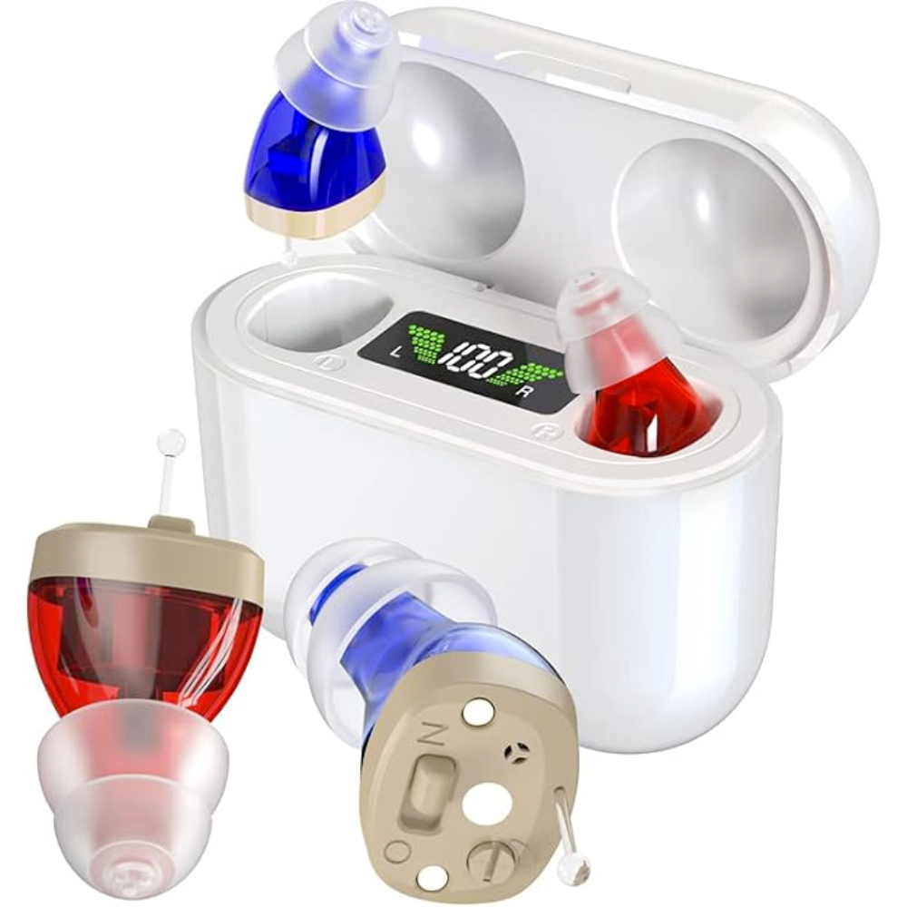 Invisible Rechargeable Hearing Aids for Adults (Pair)
