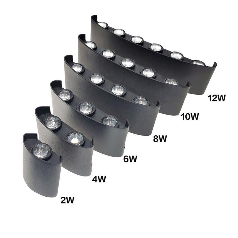 Modern waterproof LED wall lamp for indoor and outdoor use