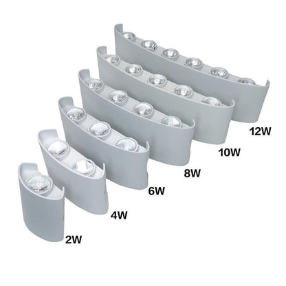 Modern waterproof LED wall lamp for indoor and outdoor use